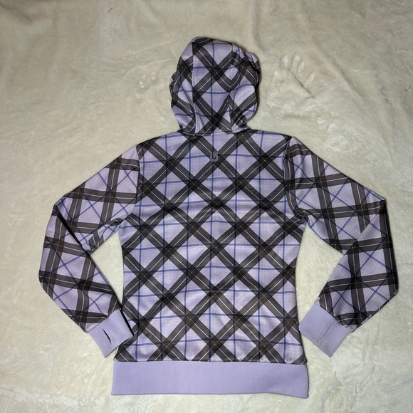 Burton Dryride Womens Jacket Size Medium Lavender Plaid Full Zip Hoodie - Picture 6 of 6